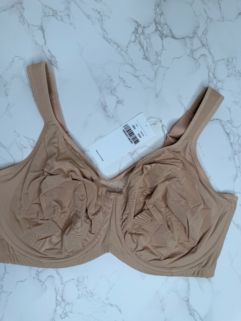 38H HSIA Nude Unlined Underwire Bra NWT
